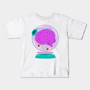 Brain in a Glass Kids T-Shirt